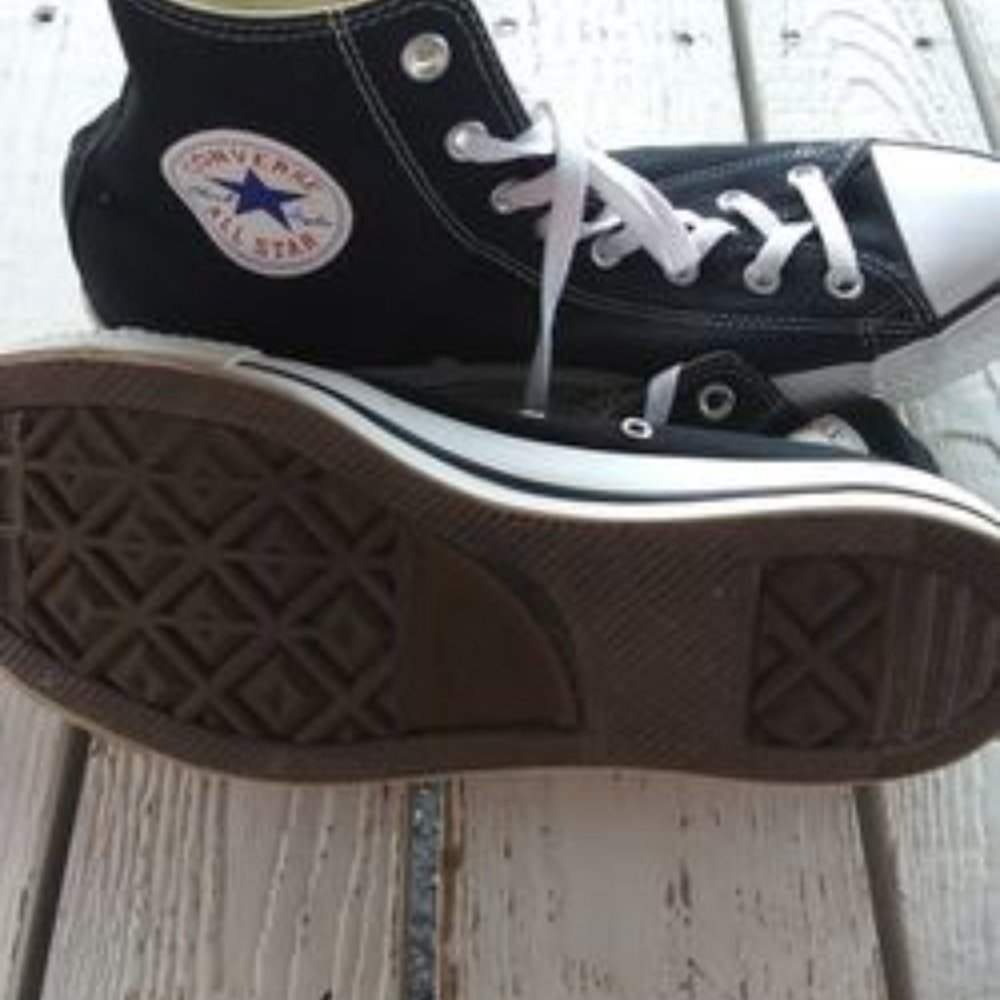 Bundle!! Two Pair Of Black Converse All Star Sz 1… - image 3